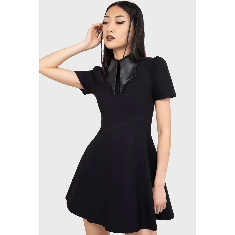 Killstar Chapel collar mini dress nwt gothabilly pinup retro goth alternative